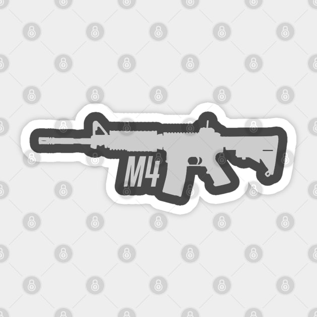 M4 rifle Sticker by GreenGuyTeesStore